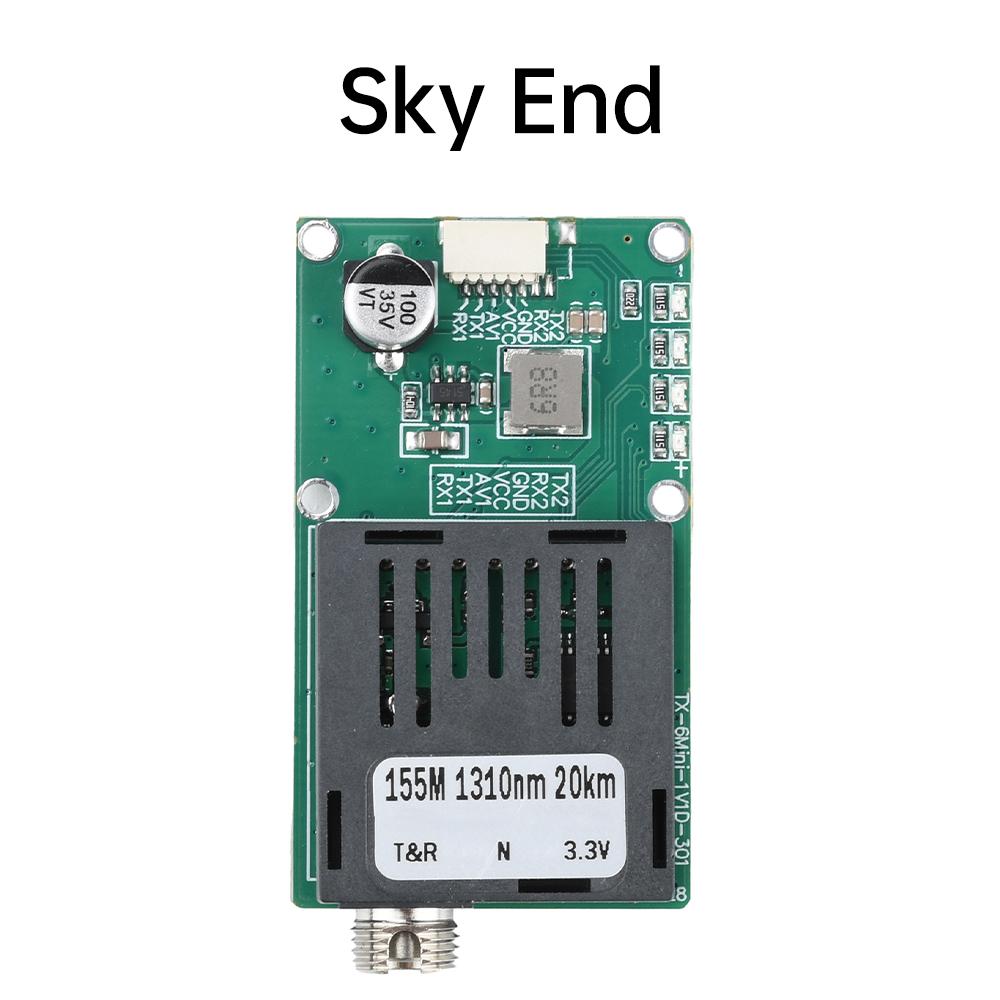 Sky/Earth TTL Optical Transceiver Modules, 20 Km/40 Km/60 km, TTL-to-Fibre Optic Conversion Modules, Suitable for Drones