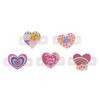 Cute Colorful Heart-Shaped Silicone Tennis Racket Vibration Dampeners Tennis Racquet Anti Vibration Tennis Accessories