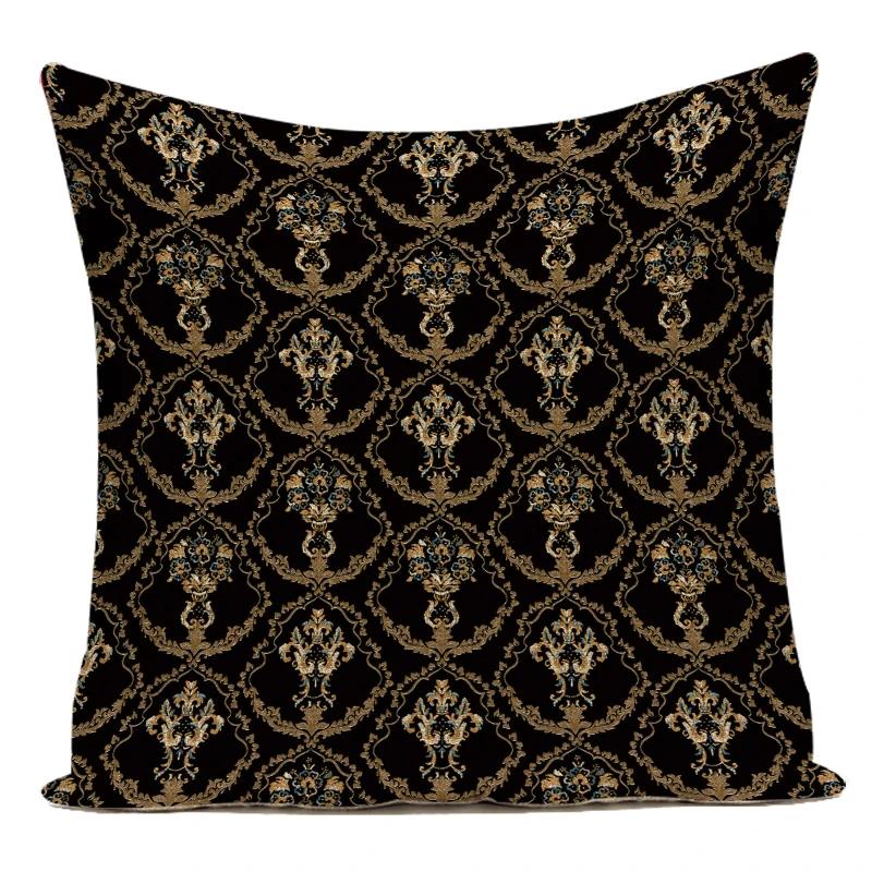Decorative Throw Pillows Case Mandala Flower Geometric Middle Asian Ethnic Style Polyester Sofa Home Cushion Cover For Sofa
