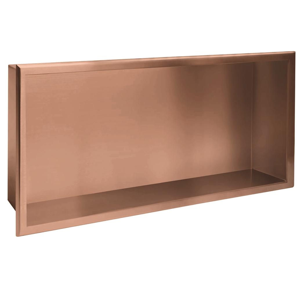 Bathroom Shelf Brushed Copper Flush Mount 30x60