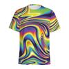 Abstract Colorful Liquid Trippy Pattern T Shirt For Men Summer Casual Round Neck Short Sleeve Tees Women Tops 3d Printed T-Shirt