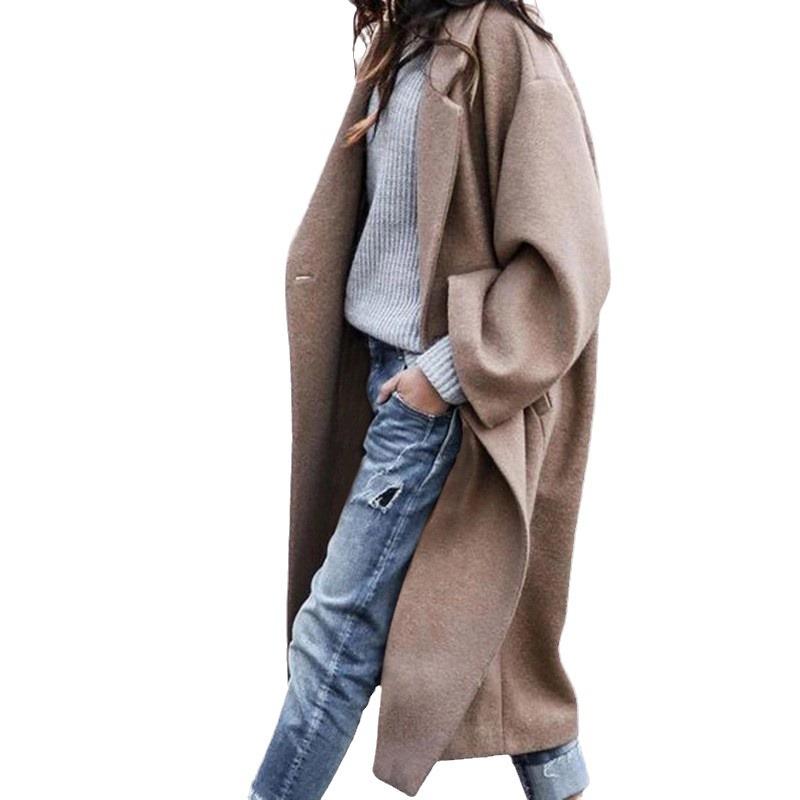 European & American Plus Size Woolen Light Luxury Women's Versatile Casual Coat