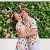 Spring Flowers Photography Backdrops Green Leaf Fence Wedding Bridal Baby Shower Birthday Photo Studio Background Props Decor