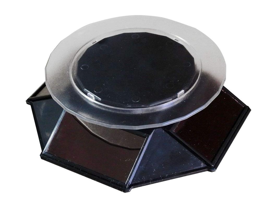 Platz Solar Turntable 120 Black Ш145 x Г157 x В37 мм диаметр стола Грузоподъемность 200 г или меньше Аксессуары для дисплея (Точение 80мм/120мм) ПММ-12бк