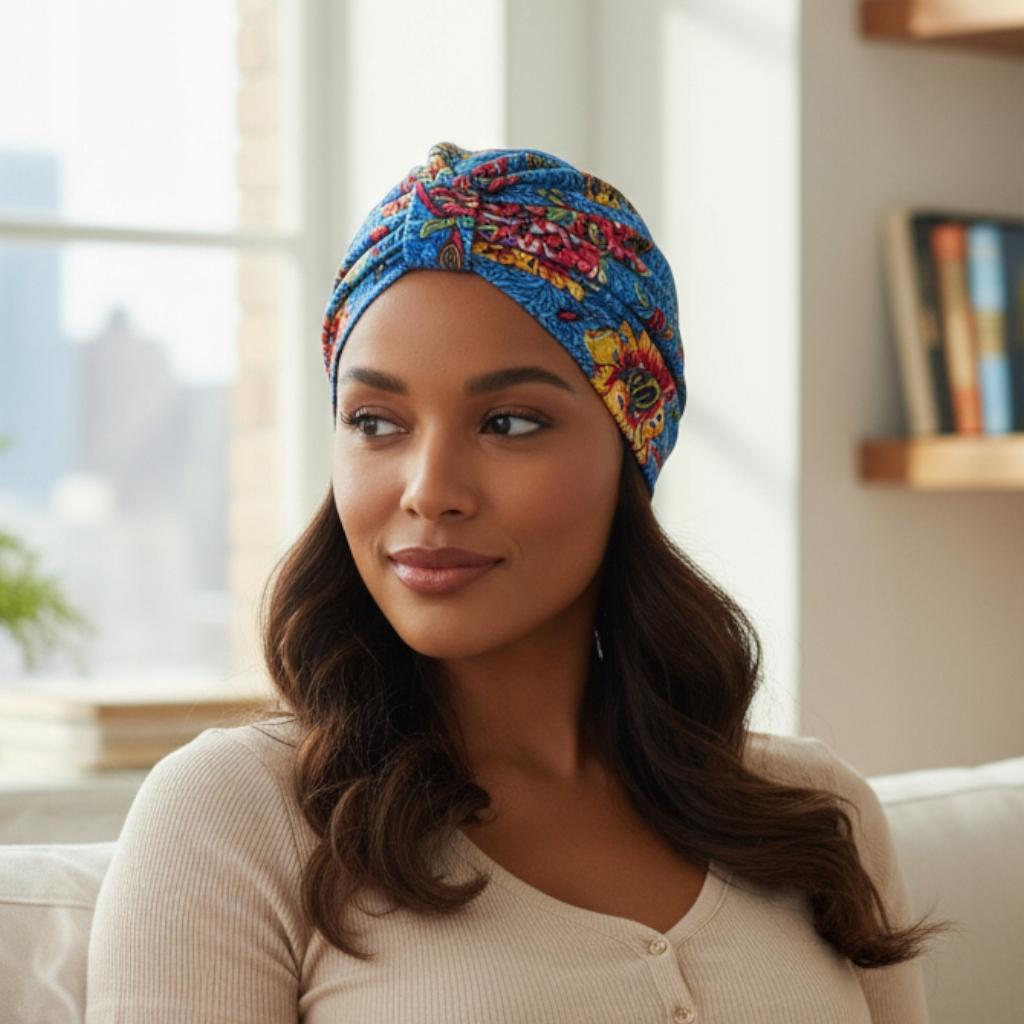 Turban Damski Emma X-1 Czapka Wkładana Na Głowę Także Po Chemioterapii