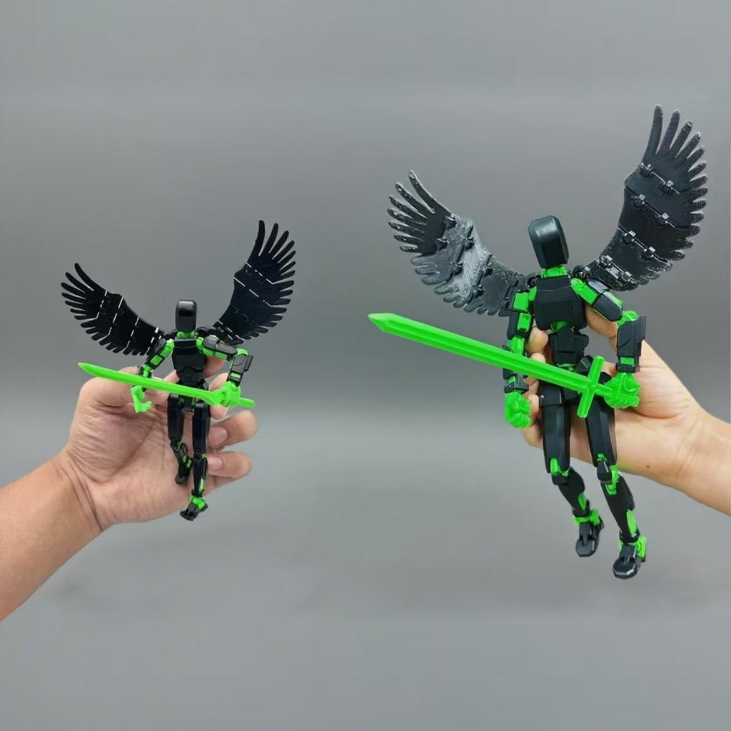 Anjos Mecânicos 13 Figuras de Ação T13 Figura Impressa em 3D Articulada Multi-Articulada Sorte 13 Figura de Ação Manequim Brinquedos de Montagem DIY