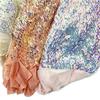 Wide 130cm Concave Piece Of High Elasticity Mesh Fabric For DIY Evening Dress Clothing DIY Party Dresses Sequins Fabric