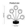 Tabletop Photo Tree Stand With Adjustable Metal Wires And Stable Round Base For Displaying Cards Photos Memos Holiday Decoration