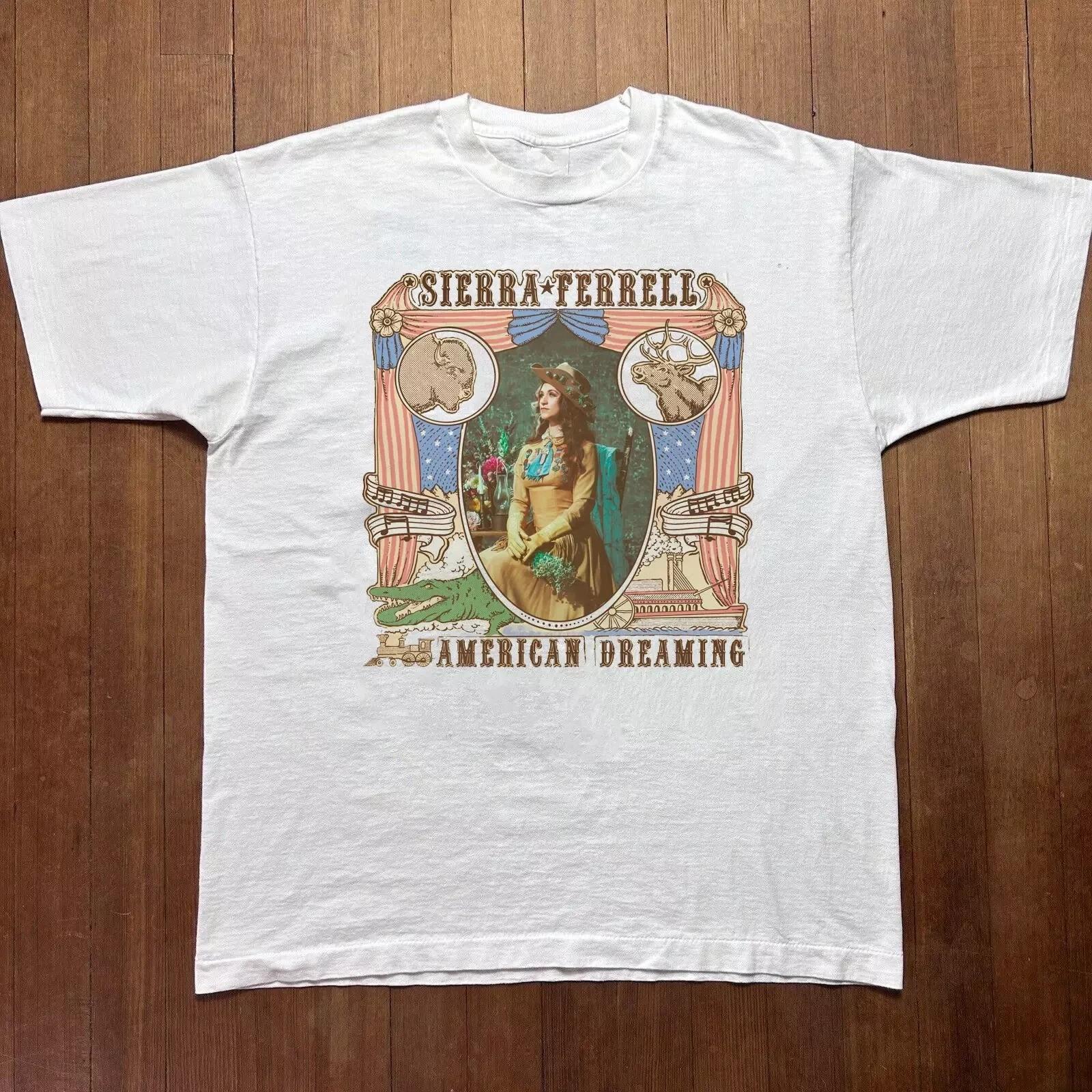 Vtg Sierra Ferrell Gift For Fans White T-Shirt Cotton All Size CS490 M