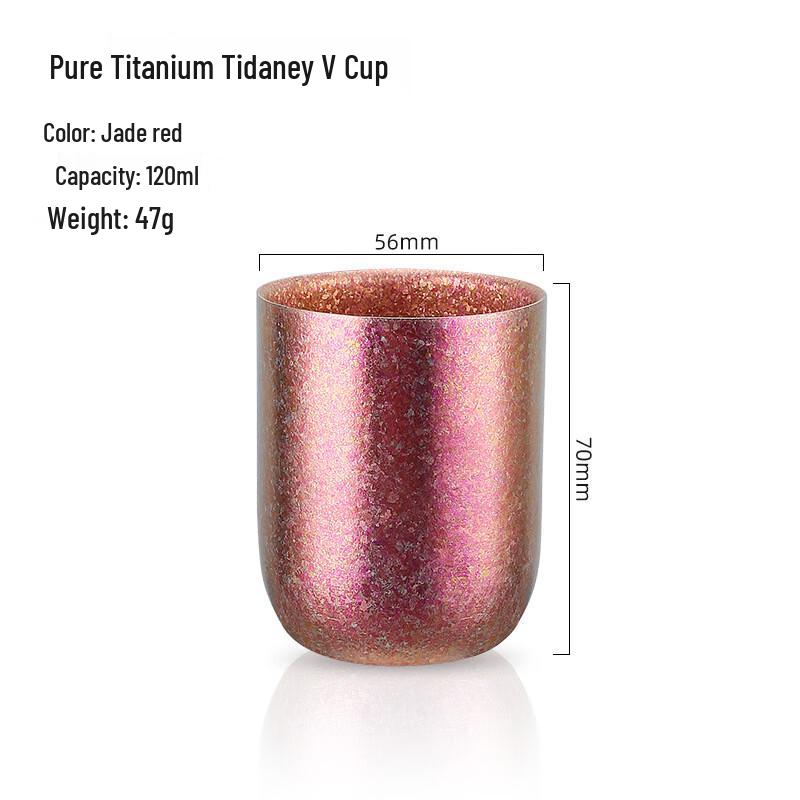 MINGHUI Double-Layer Pure Titanium Outdoor Mug