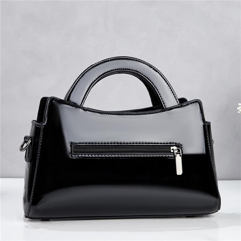 Shiny Patent Leather Handbag For Ladies, Stylish Korean Style Multiway Shoulder & Crossbody Bag