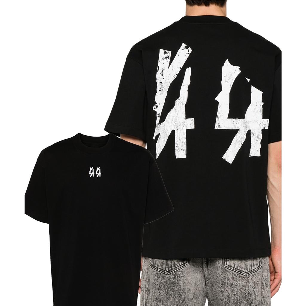 44 LABEL GROUP Cotton T-shirt Men's Women's Hip Hop Letter Printed Oversized T-Shirt Quality Designer Brand Tee Tops Streetwear Female Male Clothing
