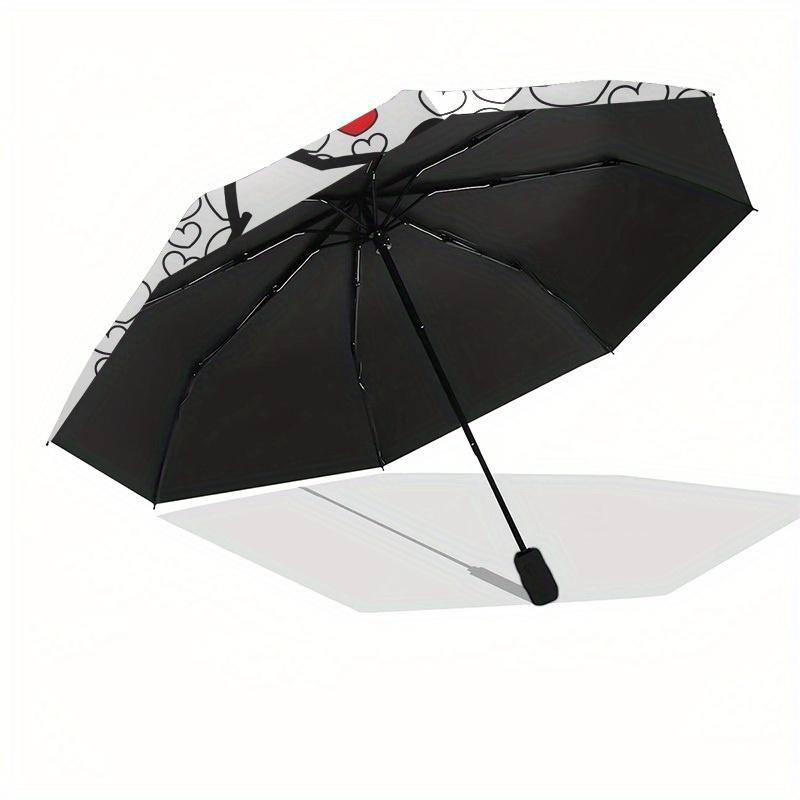 1pc Hello Kitty Heart Umbrella with Plastic Handle,Suitable for All Seasons Home Travel Outdoor UmbrellaSanlio546