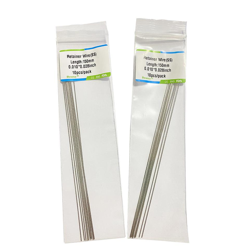 10 Buc. Sârme de contenție linguală ortodontică Sârme linguale dentare din oțel inoxidabil