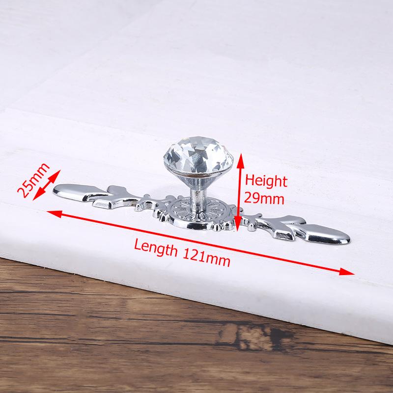 KAK Luxury Diamond Crystal Handles Shoebox Cabinet Handles Closet Door Drawer Knobs Wardrobe Pulls Pullers With Screws Hardware