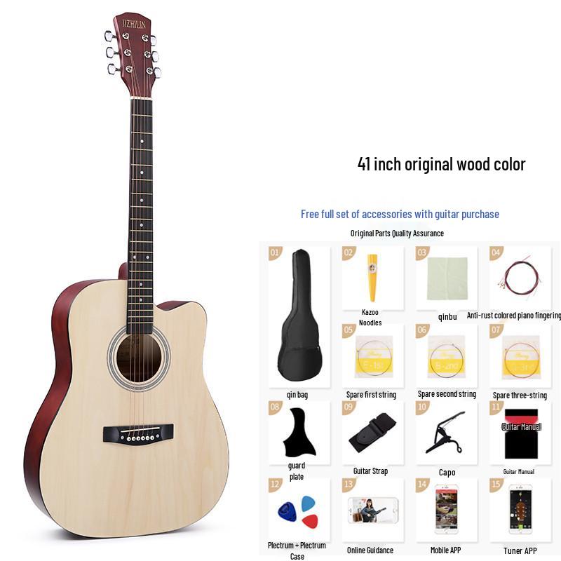 41-Inch Folk Acoustic Guitar for Influencers