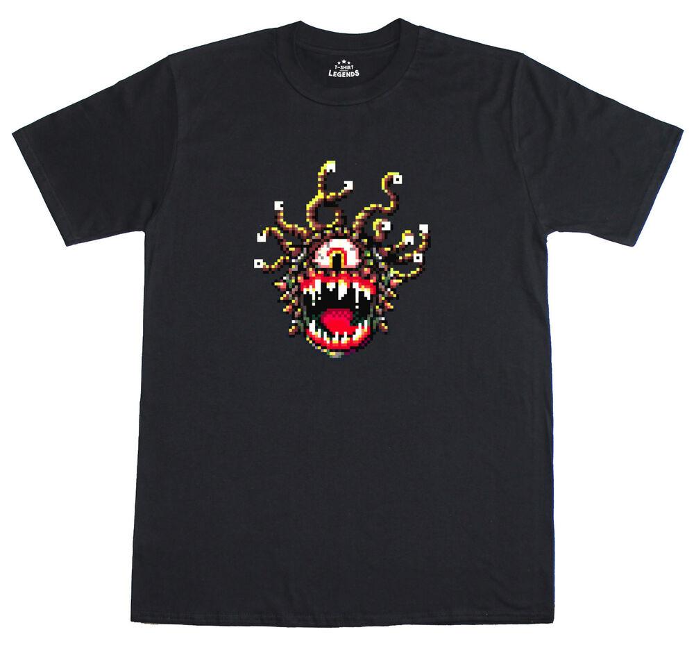 

Футболка унисекс Pixel Arte Beholder Mazmorras Dragones Simon Butler Diseno Corte Normal Camiseta