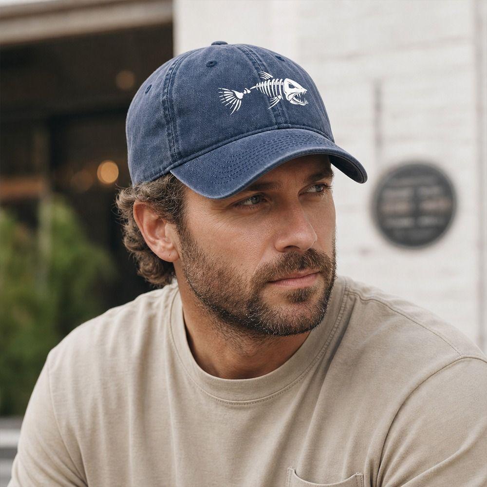 Vintage Washed Peaked Cap Breathable Trucker Hat New Sun Hat  Outdoor Fishing