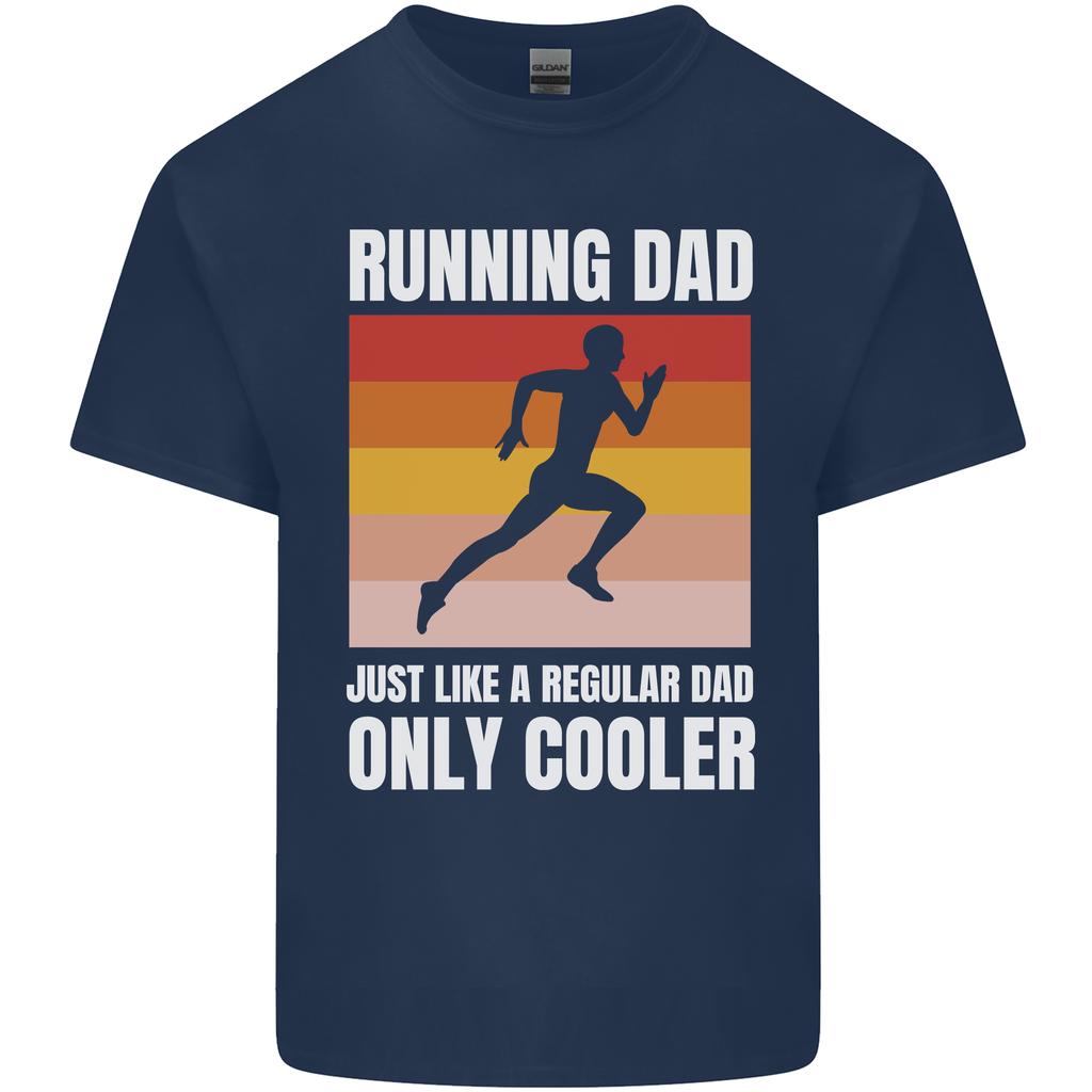 Running Dad Cross Country Marathon Runner Unisexs Light Cotton Tshirt