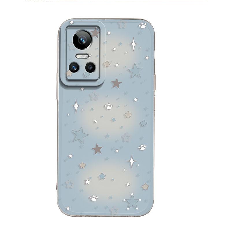 Smudge and Gradually Change The Stars RealmeGTNeo3 Mobile Phone Case Premium All-inclusive Silicone Soft Protective Case Couple