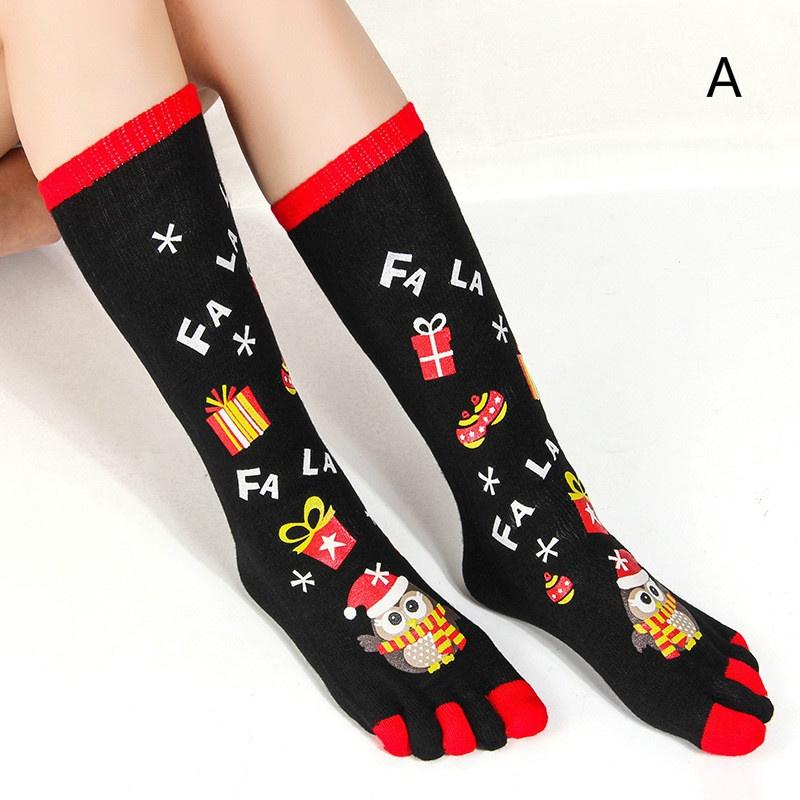 Christmas Five Finger Socks Christmas Decorations for Home Xmas Gifts Cristmas Decoration New Year Harajuku Socks