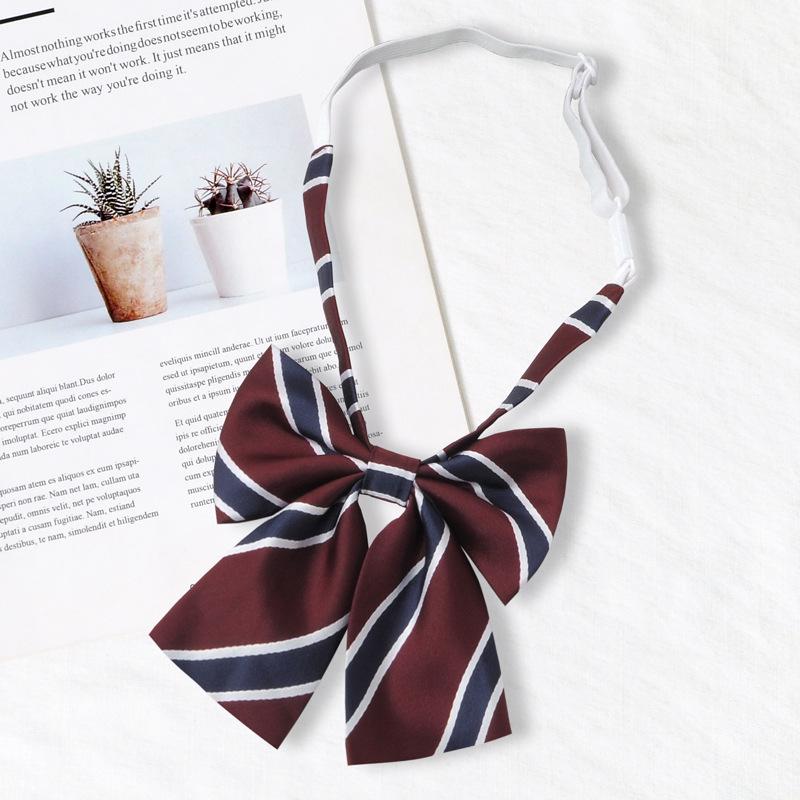 Graduation Photo Burgundy Bow Tie for Women & Men - Japanese JK Academy Style