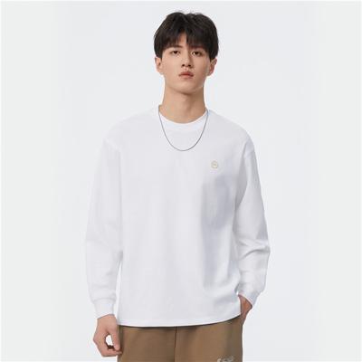 Simple Embroidered Long-Sleeved T-Shirt Men'S Couple Sweater Casual Loose Bottoming Shirt Trendy Brand Japanese Inner T-Shirt