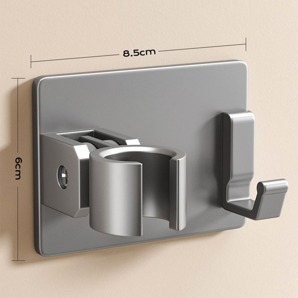 

Регулируемый держатель для душевой лейки с крючком, поддержка ручного распылителя, аксессуары для ванной комнаты grey-single hook