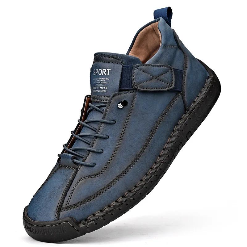 Fashion Women's Boots Mid Top for Summer British Style Retro Anti Slip Workwear Shoes Fashionable Luxurious Design Couple's Loafers