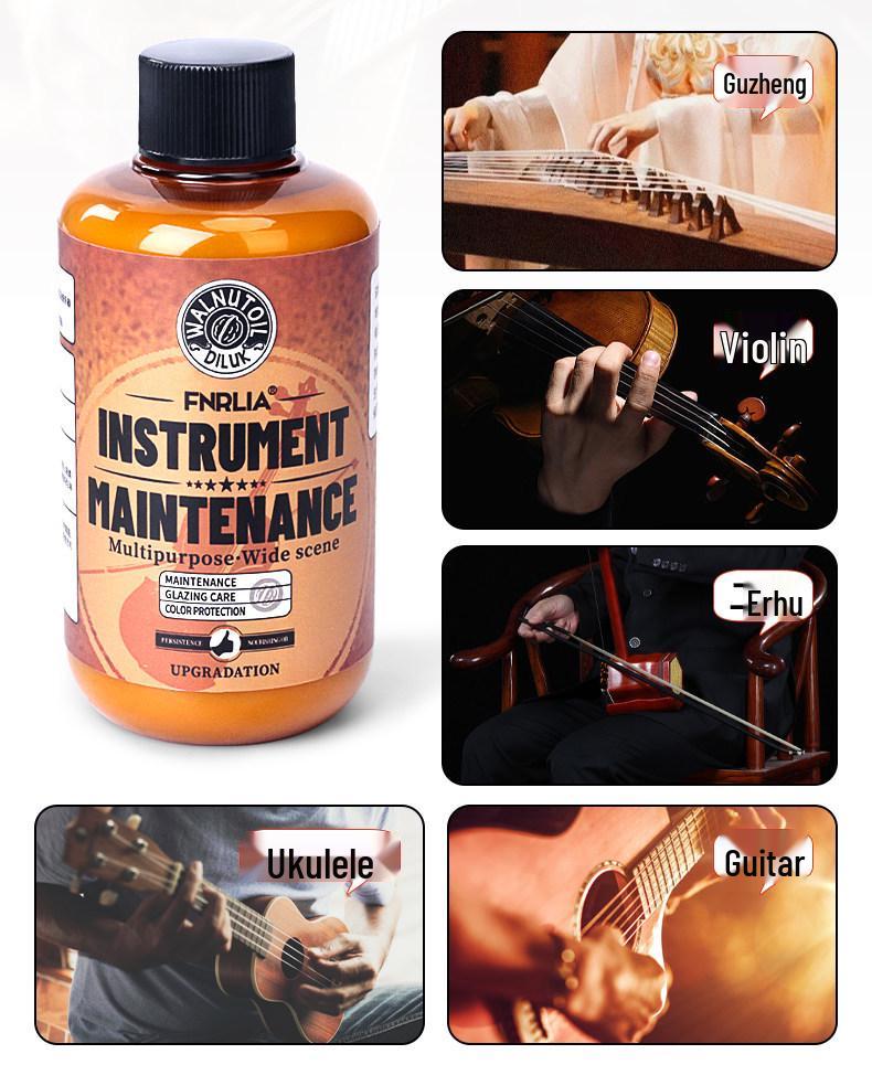 Guitar & Ukulele Maintenance Oil: Electric Guitar Cleaner & Moisturizing Wax