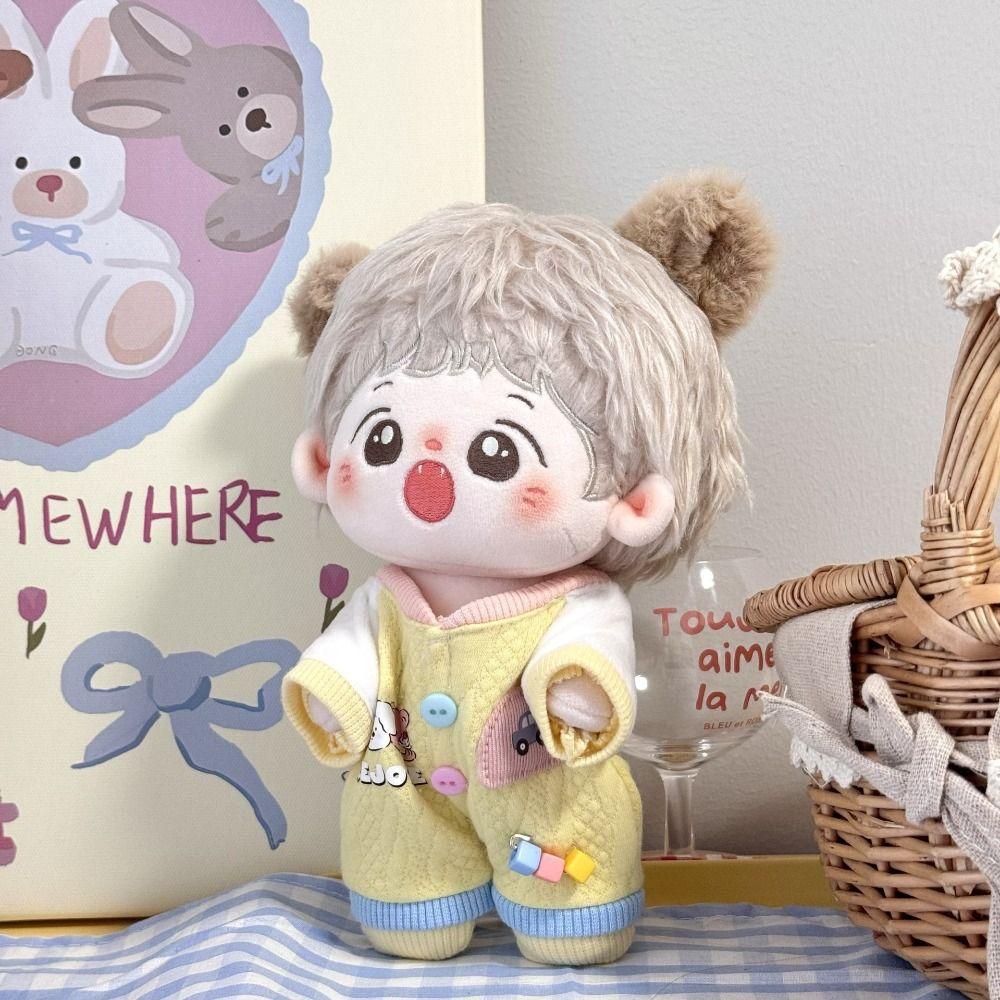 Cartoon T-shirt Cotton Doll's Clothes Outfit Plush Doll Clothes Children's Gift