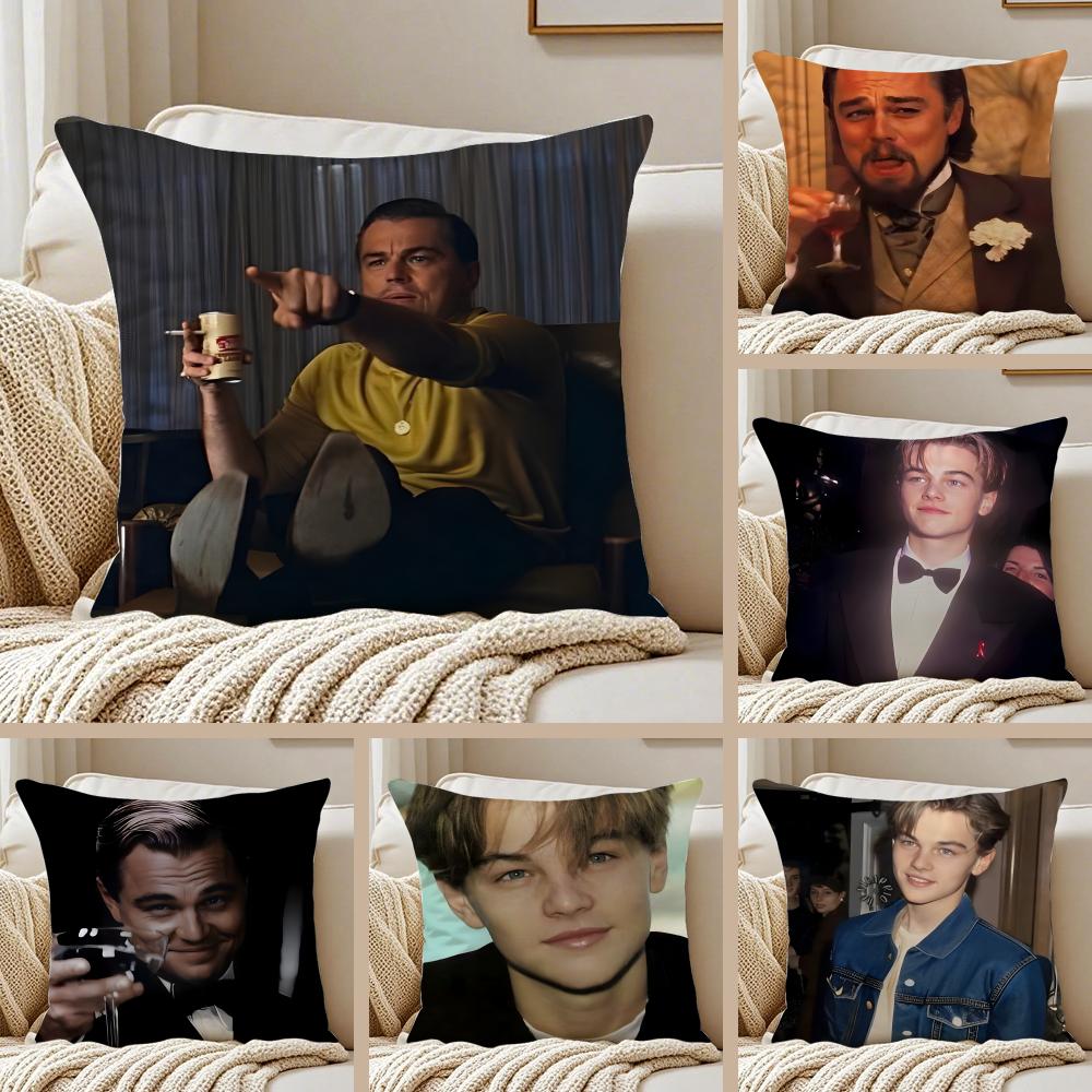 L-Leonardo D-Dicaprio Cushion Cover Pillowcase Anti-Dustmite Living Room Sofa Decor Cushion Room