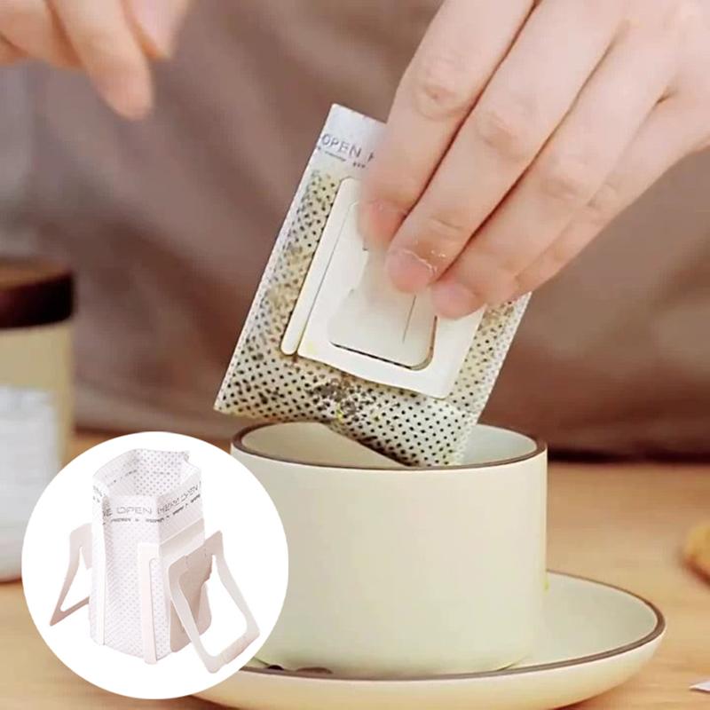 50 Stück Packung Einweg-Kaffeefilterbeutel Tragbarer Siebträger Hängendes Ohr Kaffeefilter Umweltfreundlicher Papierbeutel Espresso Kaffee