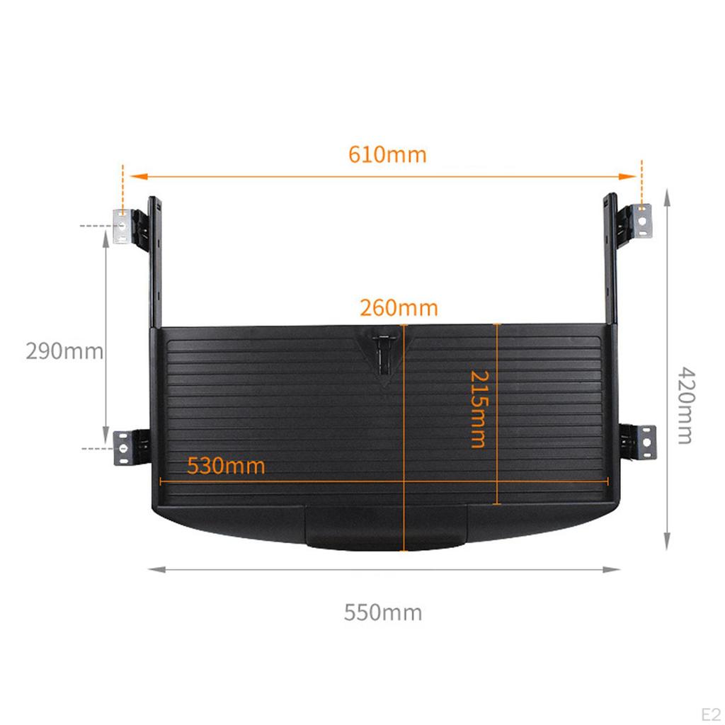 Compact Computer Drawer with Sliding Keyboard Tray for Home Office