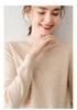 Women's Cashmere Half-High Collar Velvet Sweater - New 2023 Autumn/Winter Long Sleeve Pullover Knit Base Layer Shirt