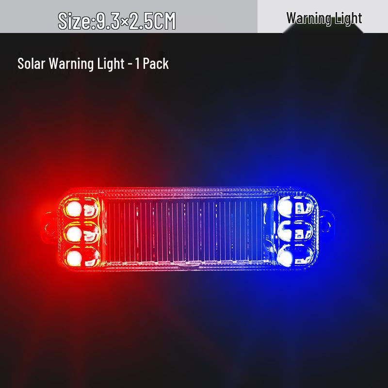Solar-Powered Wireless Motorcycle & Electric Car Anti-Rear-End Warning Light