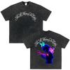 Vintage Washed Tees Omar Courtz Por Si Manana No Estoy Album Printed T Shirts Men Women Fashion Tshirt Harajuku Casual TShirts