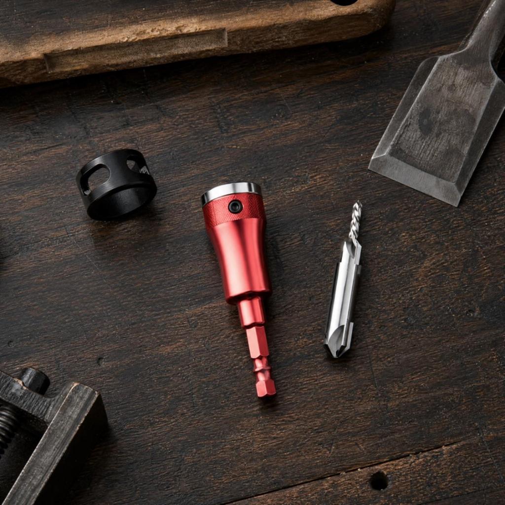 Ensemble d'outils de fraisage à chambrer avec butée de profondeur finition affleurante réglable