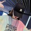 Baseball Cap Bow Sweet Visor Cute Pink Hat Women'S Versatile Soft Top Cap