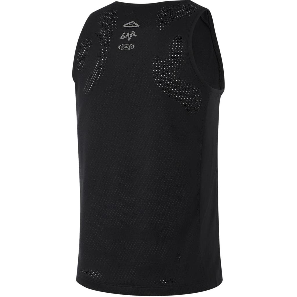Li Ning Running Series Color Block Round Neck Reflective Quick Dry Breathable Vest Men Vests Black AVSU457-1