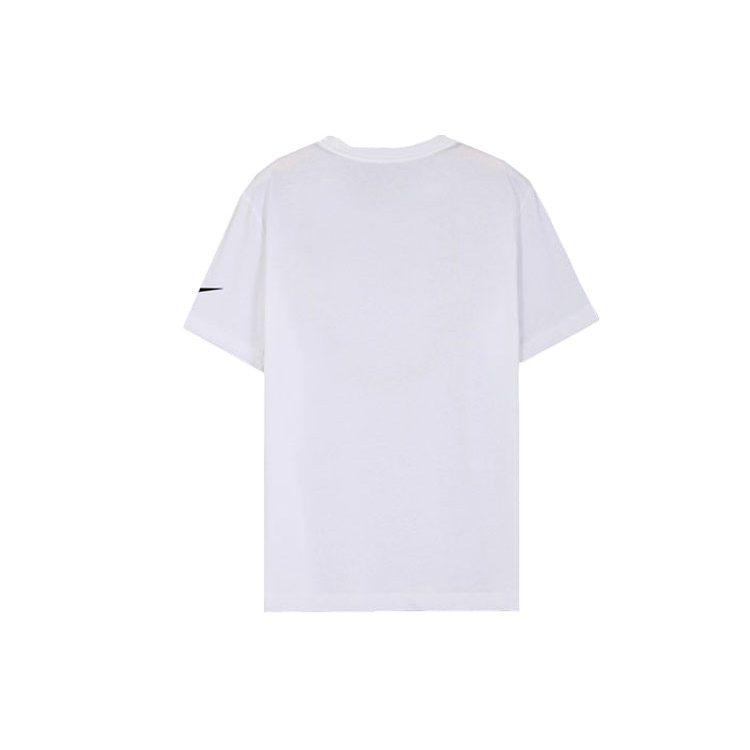 Nike T Shirts Men's White Crew Neck Moderate Straight Fit CV4870-100