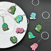 Kreativ PVC Dinosaur Nøglering - Blød Gummipose Accessories & Bilvedhæng