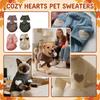 Cozy Fleece Pet Sweatshirt With Heart Embroidery – Warm Winter Outfit For Small Dogs & Cats