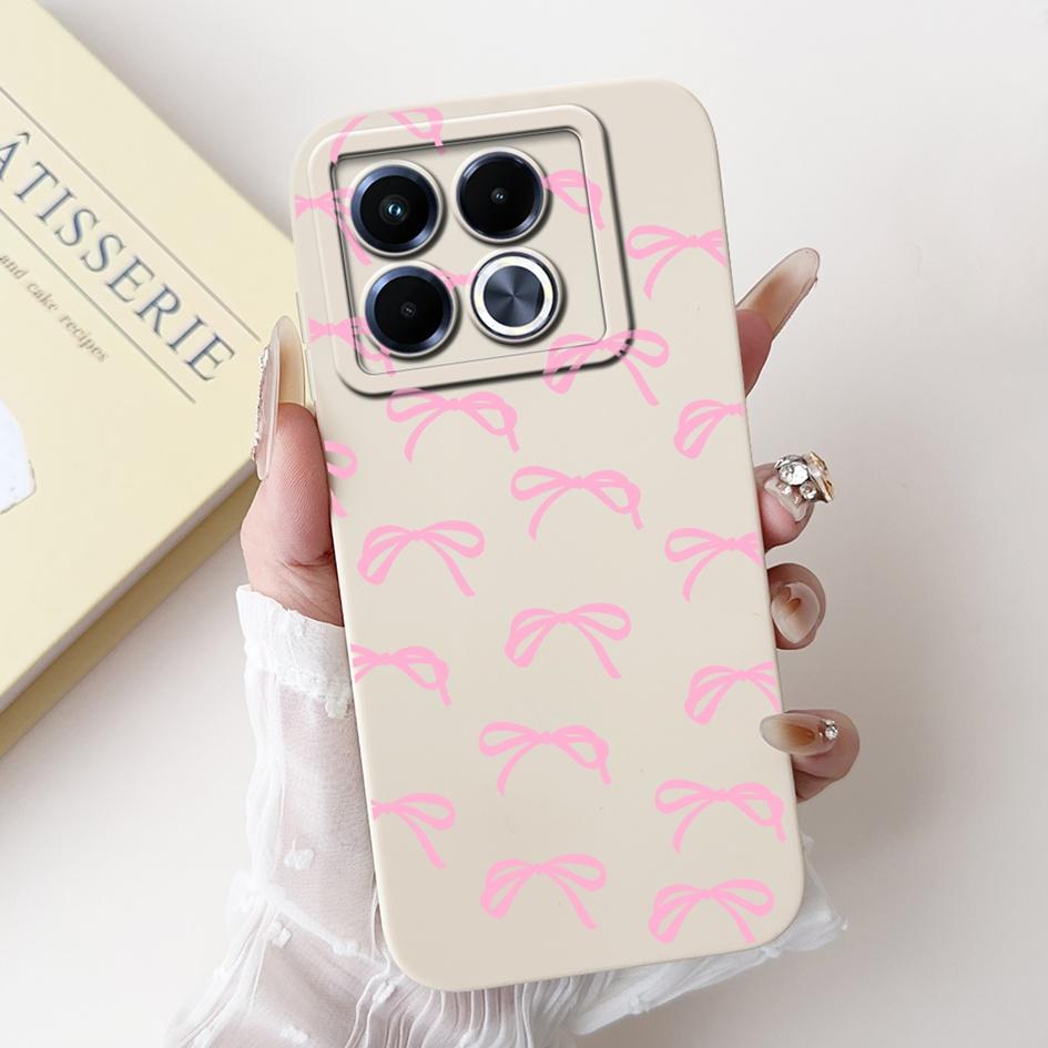 For Infinix Note 40 5G Case Cartoon Rabbit Flower Anti Slip Bumper Soft Silicone Cover For Infinix Note40 X6852 X6851 Phone Case