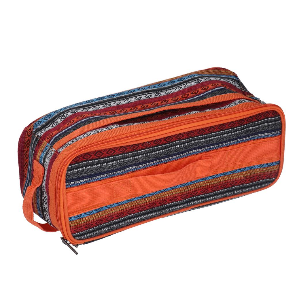 Camping Utensils Storage Bag Large Capacity Detachable Double   National   Tableware Bag with Handle for Outdoor