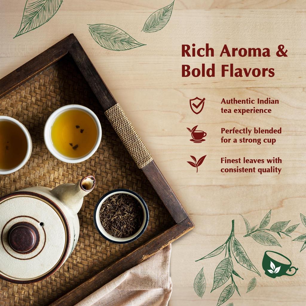 Amazon Brand - Vedaka Extra Strong Tea Powder 500G | Kadak Chai | Bold & Aromatic | Black Tea