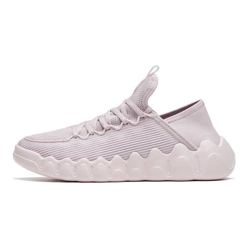 Anta Breathable Abrasion Resistant Cushioning Low Top Casual Shoes Women's Healing Powder 122326602-3