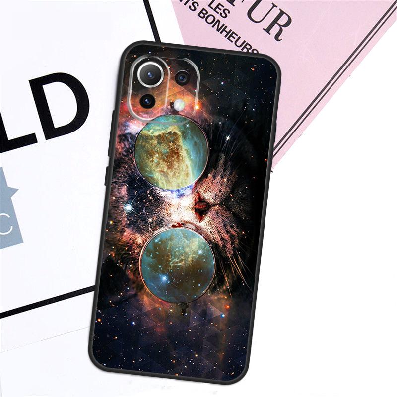 Cat In Space Case For Xiaomi 17 Pro Max 14 15 Ultra 13T 14T 15T Pro POCO F8 F7 F5 F6 X5 X6 X7 Pro Cover