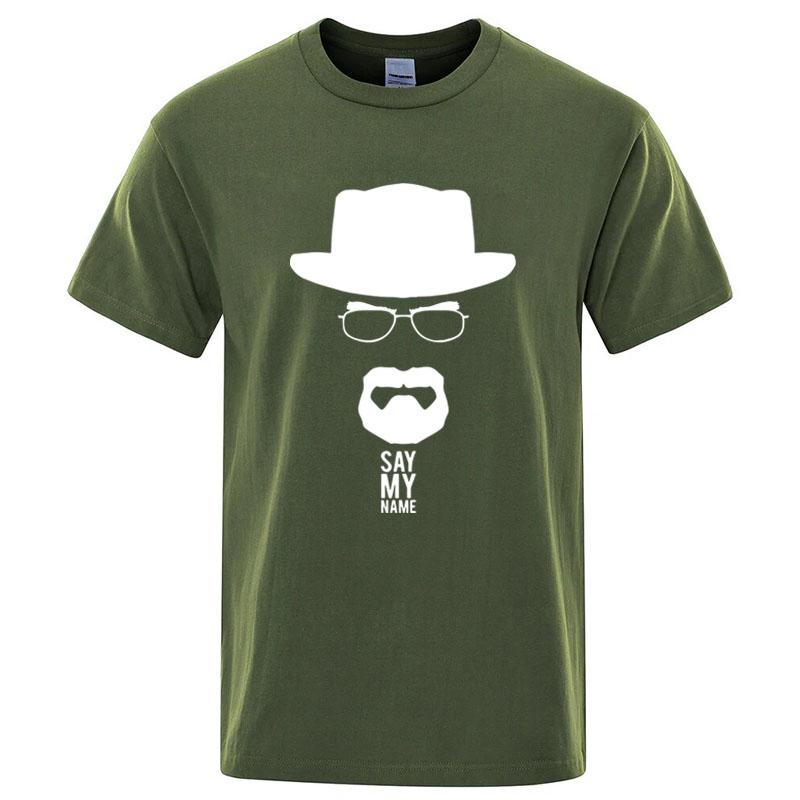 Summer Mens Knit TShirt Top Quality 100 Cotton Breaking Bad Print For Men Oneck Cool Casual Loose Hip Hop Male Tee Top
