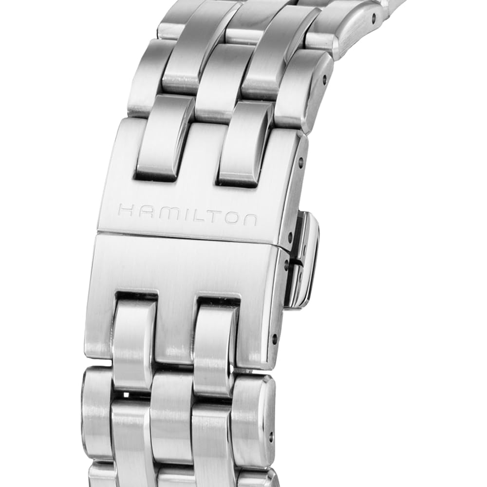 HAMILTON Men's JAZZMASTER Automatic Watch, H42535130, 5 ATM Water Resistant, Sapphire Crystal, Black Dial, Stainless Steel [Parallel Import]